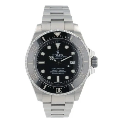 Rolex Sea-Dweller acero inoxidable esfera negra 44 mm reloj automático para hombres 116660 Foto 1 de 4