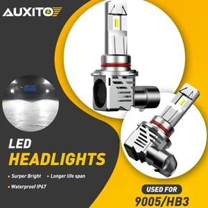 AUXITO 9005 LED Headlight Bulb High Low Beam Conversion Kit Noiseless Lamp White - Foto 1 di 12