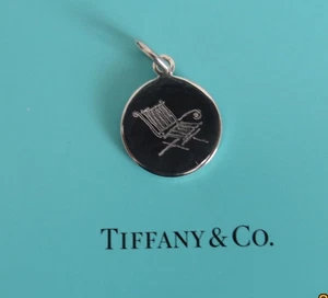 DE COLECCIÓN TIFFANY & CO PLATA ESTERLINA ANTIGUA MODA PLEGABLE SILLA DE PLAYA ENCANTO - Imagen 1 de 2