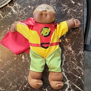 Boutchou vintage 1986 cabbage patch kid afro-américain doll plush super DynoClot - Bild 1 von 11