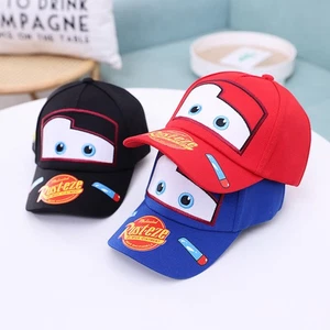 Hat Xmas Gift Kid Cars Lightning McQueen Baseball Cap Adjustable Snapback Sports - Picture 1 of 21