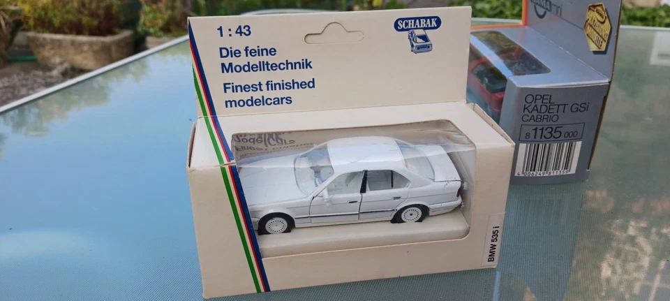 1:43 Schabak  1150 BMW 535i white, white interior, white wheels great condition - Image 1 of 4