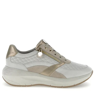 COMODA Y ELEGANTE ZAPATILLA MUJER STONEFLY TWINS-2 PIEL GRIS-BEIG-ORO - Imagen 1 de 4
