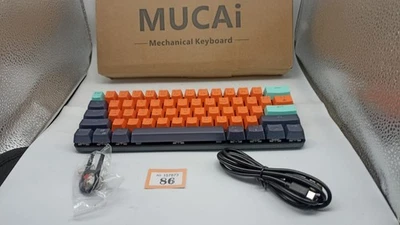 MUCAI MKA610 USB-C Mini Mechanical Gaming Wired Keyboard (Red Switch) New - Image 1 of 4