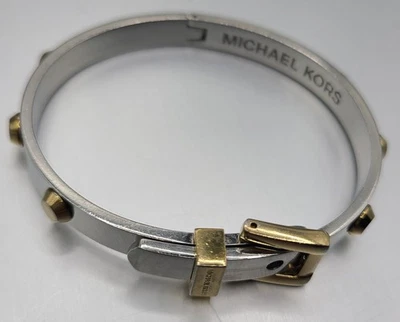 MICHAEL KORS Silver and Gold Toned Buckle Bracelet - Image 1 of 4