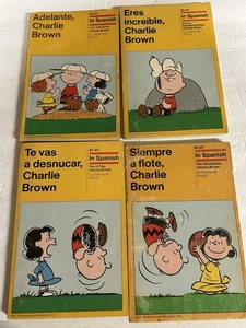 4 Charlie Brown Bücher auf Spanisch Te Vas A Desnucar, Adelante, Siempre A Flote - Bild 1 von 15