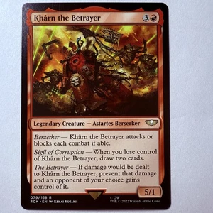 Magic The Gathering Mtg Kharn The Betrayer Warhammer 40K Ruinous Powers Rare - Picture 1 of 1