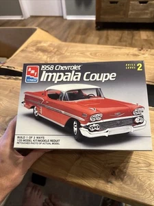 AMT ERTL 1958 CHEVROLET IMPALA COUPE SCALE 1:25 MODEL KIT 6548 Open Box - Bild 1 von 10