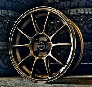 Llantas de aleación 15" SR-9 para Toyota Aygo Corolla Starlet Yaris 4x100 bronce - Imagen 1 de 7