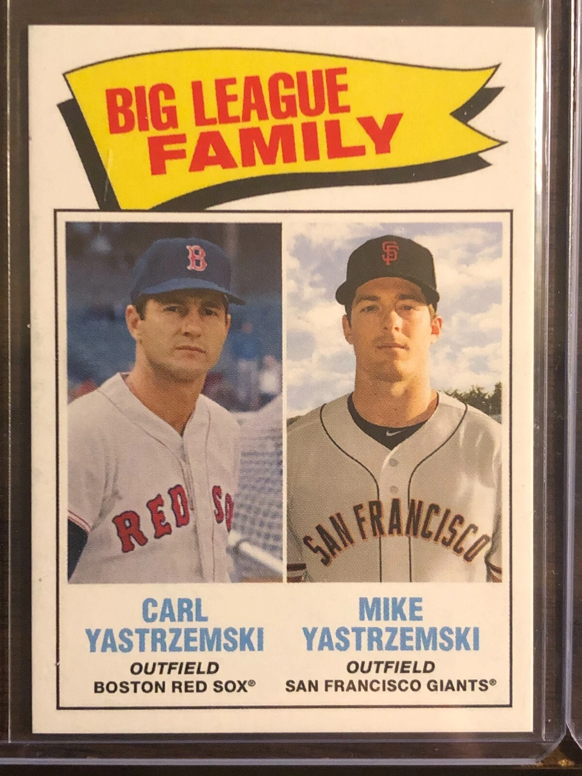 2020 Topps Throwback Thursday TBT #123 Carl Yastrzemski Mike Yastrzemski Giants