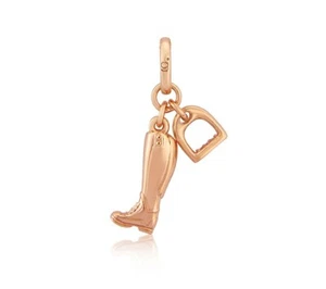 ROSE GOLD RIDING BOOT AND STIRRUP CHARM by GEMMA J - Picture 1 of 2