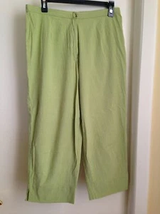 Closeout - Norton Studio grün Gingham kariert Capri Cropped Hose 12 - Bild 1 von 5