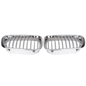 Chrome Front Kidney Grille For BMW E46 4D Sedan 320i 323i 325i 328i 330i 98-01 - Picture 1 of 7