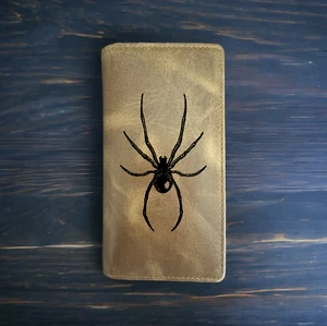 Spider Rodeo Geldbörse Cowboy Western Büffelleder Premium Grusel Horror NEU - Bild 1 von 10
