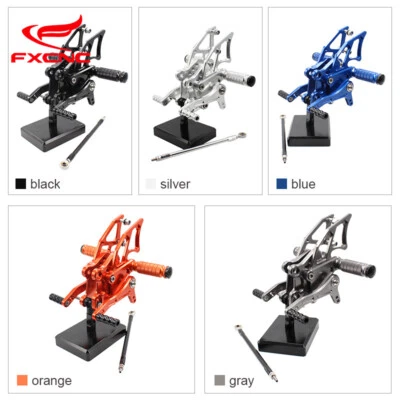For Kawasaki Ninja250 650R ZX6R 10R Z1000 Adjusting Rearsets Foot Pegs Footrests - Изображение 1 из 4