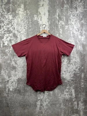 Camiseta EPTM T Sirt XXL Para Hombres Roja Manga Corta Corte Caído Dobladillo Curvo 2XL Foto 1 de 4