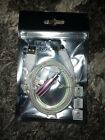 Justice 3 in 1 pearl iridescent tassel charging cable new