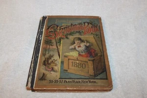 1880 Frank Leslie's Christmas Box book, with illustrations, HB - Imagen 1 de 4