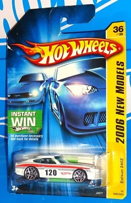 Hot Wheels 2006 New Models #36 Datsun 240Z Pearl White w/ Y5s - Image 1 of 3