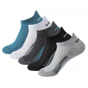 10 Pairs Mens Trainer Liner Ankle Socks Invisible Cotton Low Cut Sports Socks - Picture 1 of 11