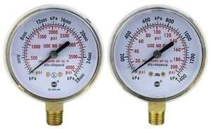 Gauges for Heavy-Duty Oxygen Regulators - 2.5 inches - Thread: 1/4" NPT - Picture 1 of 12
