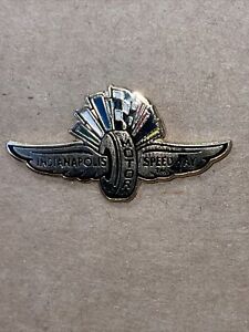 Indianapolis 500 Motor Speedway Wings Wheel & Flags Logo Collector Lapel Pin new