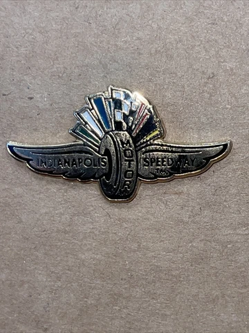 Indianapolis 500 Motor Speedway Wings Wheel & Flags Logo Collector Lapel Pin new Cover