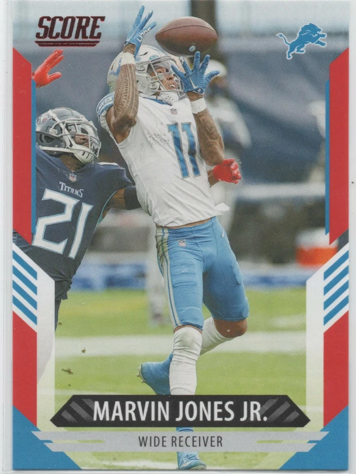 2021 Panini Score RED #135 Marvin Jones Jr. DETROIT LIONS parallel insert 37 - Image 1 of 1