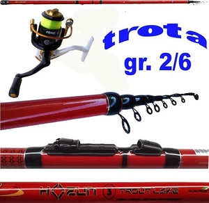 Canna Pesca Trota Lago Recupero Tremarella Con Mulinello Filo Laghetto Vetrino - Foto 1 di 1