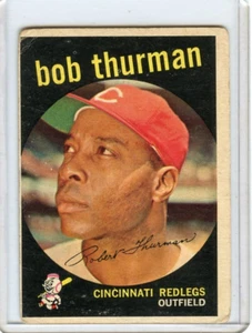 1959 Topps Bob Thurman Cincinnati Reds #541 HI 🚀😳💥 F/G - Picture 1 of 2