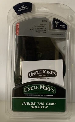 UNCLE MIKE'S Inside-The-Pants IWB SIZE 15 RH Open Style Holster 3.75-4.5" 89151  - Image 1 of 4