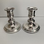 Christofle Silver Plated Candlesticks France Can be used w Glass Globes Vintage