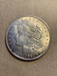 1921-D U.S. Morgan UNC Silver Dollar  - Picture 1 of 2