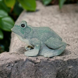 Vintage Ceramic/Clay FROG Figurine thinking frog Home/Garden decoration - Imagen 1 de 8