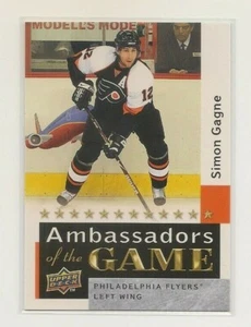 SIMON GAGNE ~ 2009-10 Upper Deck #AG47 ~ AMBASSADORS OF THE GAME Card Flyers SP - Picture 1 of 2