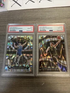 2023 Panini Select #299 & #93 Brandin Podziemski Tectonic RC PSA 10 (2) - Picture 1 of 2