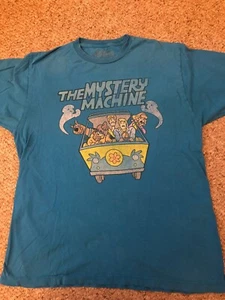 Camisa SCOOBY-DOO The Mystery Machine Para Hombre Lg Estilo Vintage Hanna-Barbera TV - Imagen 1 de 9