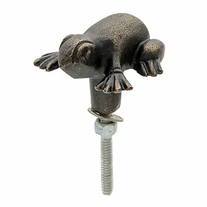 Möbelknopf Knopf Griff Knauf Antik Look Frosch braun schwarz Clayre & Eef - Bild 1 von 3