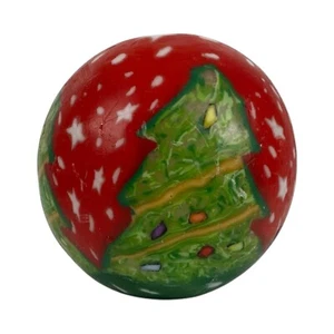 MAGIC GLOW Christmas Tree Design Round VINTAGE 3-1/2" Diameter NEW Unlit - Picture 1 of 16
