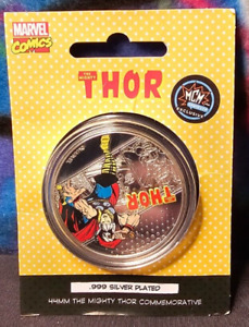 Marvel Limited Edition .999 Silver Plated Thor Collectible Coin