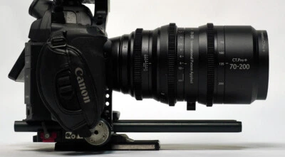 cine sigma 70-200mm f2.8 ef / arri PL manual focus hard stops de clicked iris - Image 1 of 4