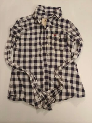 Hollister California Manga Larga Abotonada - Talla XS - 100% Algodón Foto 1 de 3