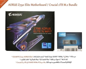 AORUS Z790 Elite Motherboard & Crucial 2TB M.2 Bundle - Photo 1/8