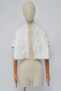 Chaqueta corta Comme des Garcons vintage para mujer blanca de encaje de algodón talla única - Imagen 1 de 11