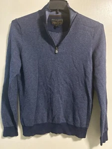 Sudadera J’s Bank Reserve Para Hombre 1/4 Cremallera Talla M Suéter Azul - Imagen 1 de 3