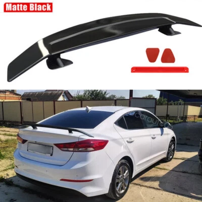 For Hyundai Genesis Coupe 47" Rear Trunk Spoiler Racing GT Wing Matte Black - Image 1 of 4