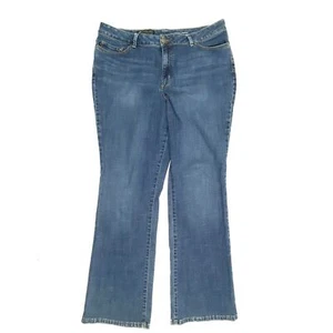 Lee Curvy Fit Bootcut Women's size 18 Medium Wash Blue Denim Jeans - Picture 1 of 4