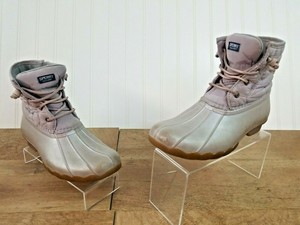 lavender sperry boots