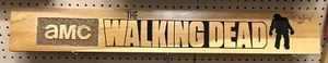 Hand Carved Wood Sign: AMC The Walking Dead Signed By “Olivia” - Picture 1 of 4