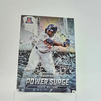 2021 Panini Prizm Draft Picks - Power Surge Silver Prizm #PS-DW Donta' Williams - Image 1 of 2